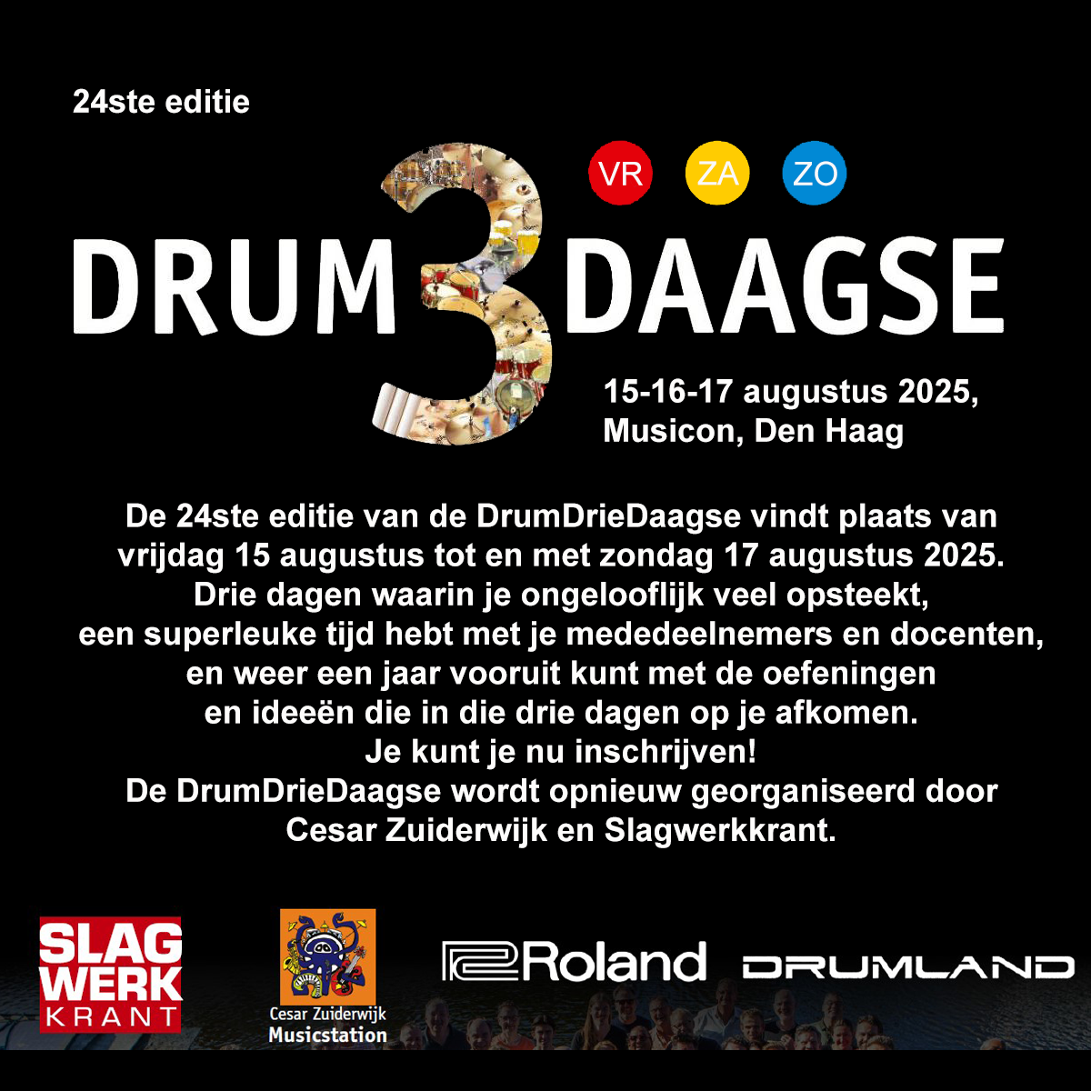 Cesar Zuiderwijk teacher at the twentyfourth Slagwerk3Daagse August 15 - 17 2025